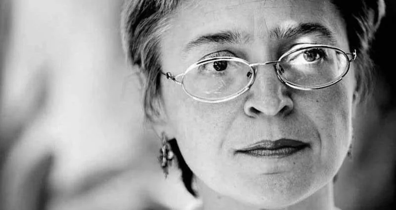 Memorial photograph of Anna Politkovskaya